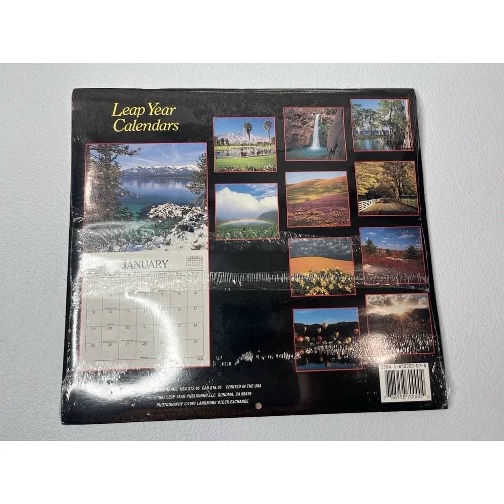 Lot Of 3 Vtg Wall Calendar 1998 Curious Cats Wildflowers Natural Wonders‎